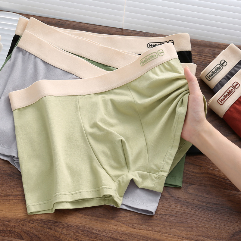 L-4XL Celana Boxer Pria Katun  - Boxer Brief Pack Cotton ulasan dan harga