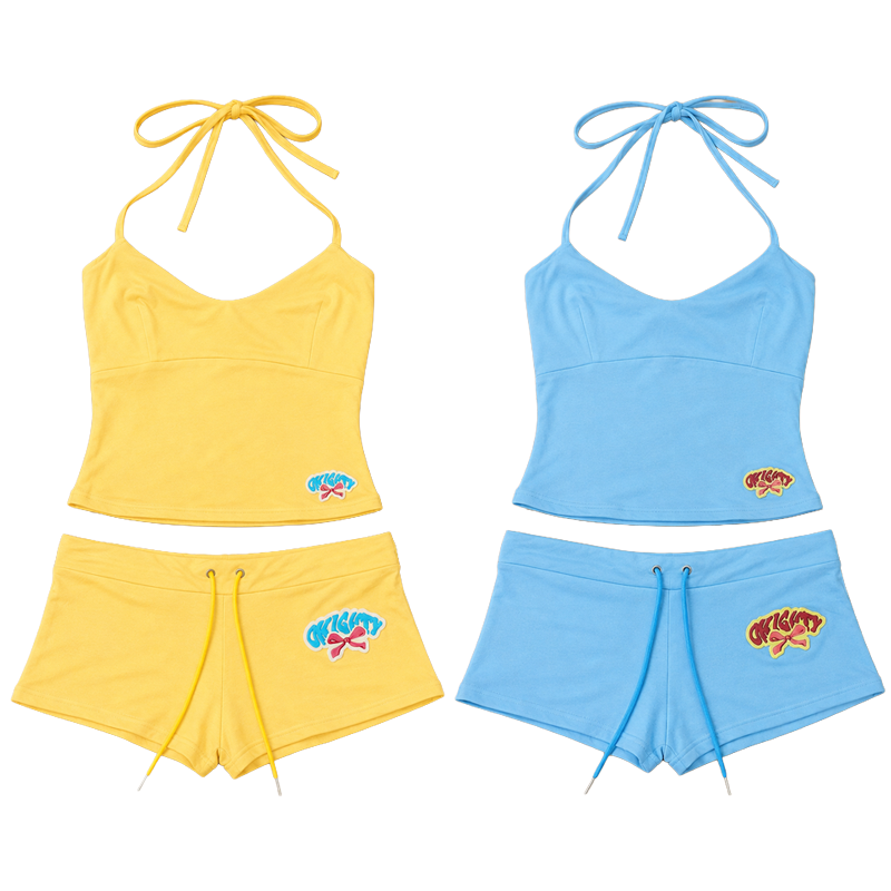 Setelan 2 Potong Wanita: Atasa - Suspender Tank Top ulasan dan harga